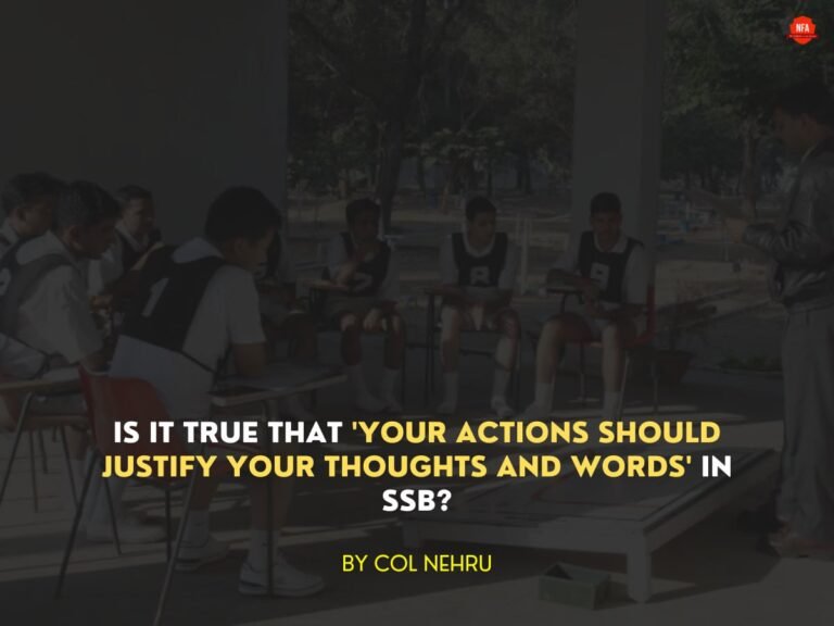 Is it true that ‘your actions should justify your thoughts and words’ in SSB?