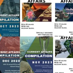 NDA & CDS offer - Combo of 6 months Current Affairs - October 2023 to March 2024
