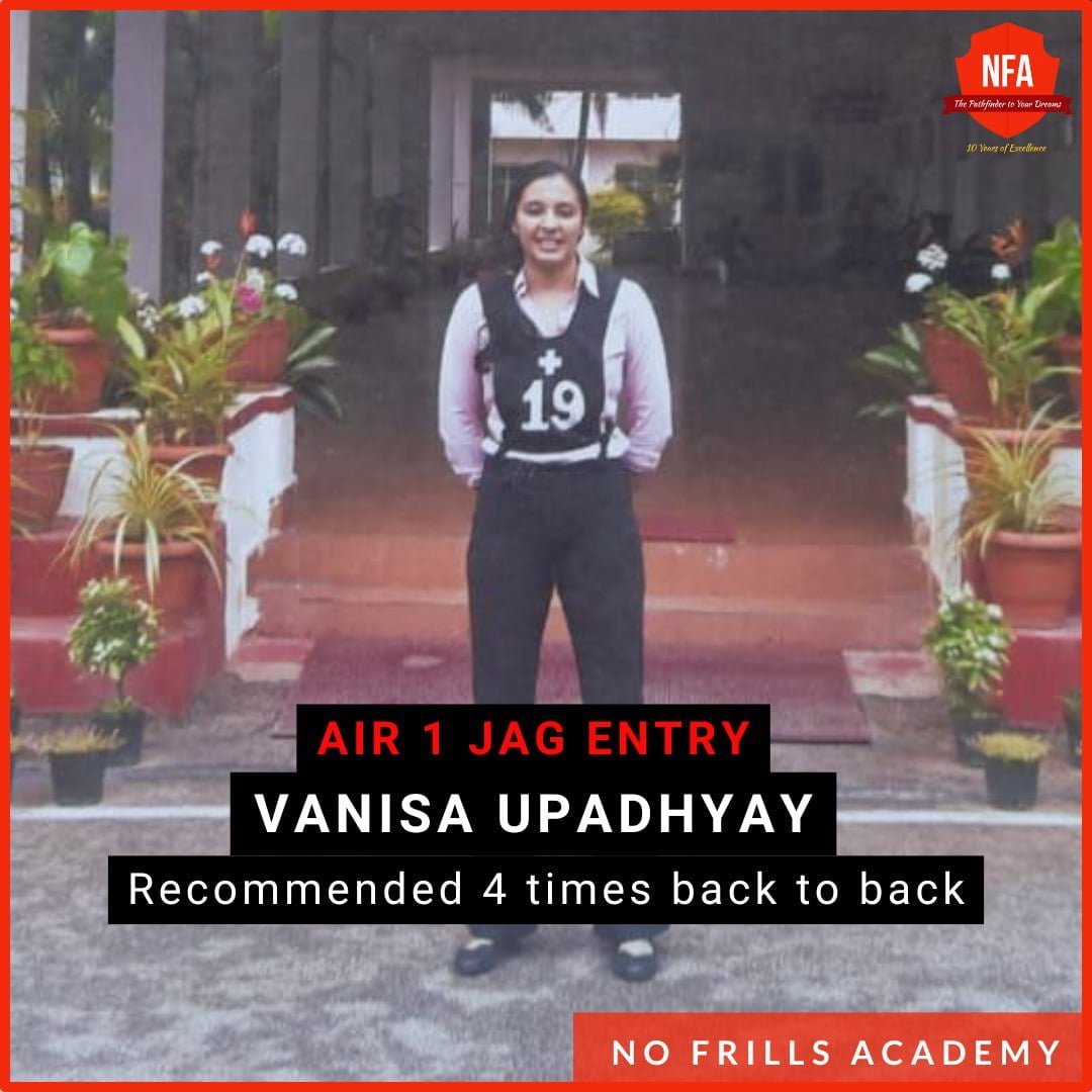 vanisa upadhyay, ssbrecommended 4 times, AIR1 in JAG entry, student of best ssb coaching in india, ssb recommended candidate
