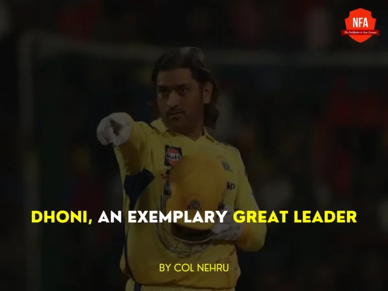 ms dhoni an exemplary great leader