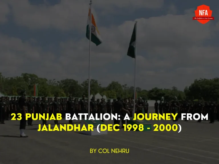 23 punjab kargil 1999, col nehru longewala, no frills academy