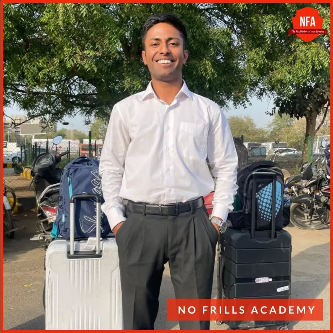 Keshav Chauhan, SSB Recommended candidate, Recommended in 19th attempt from 3 AFSB Gandhinagar, AFCAT Entry, student of No Frills Academy, by colonel nehru