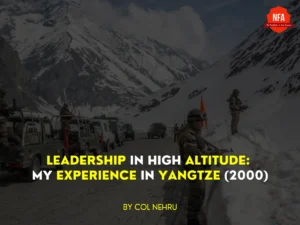 Yangtze 2000 indian army, col nehru at no frills academy