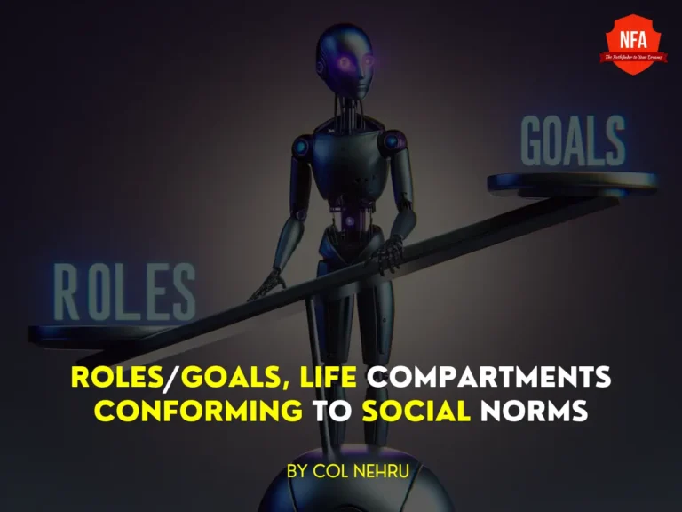 roles goals and compartments, work life balance col nehru