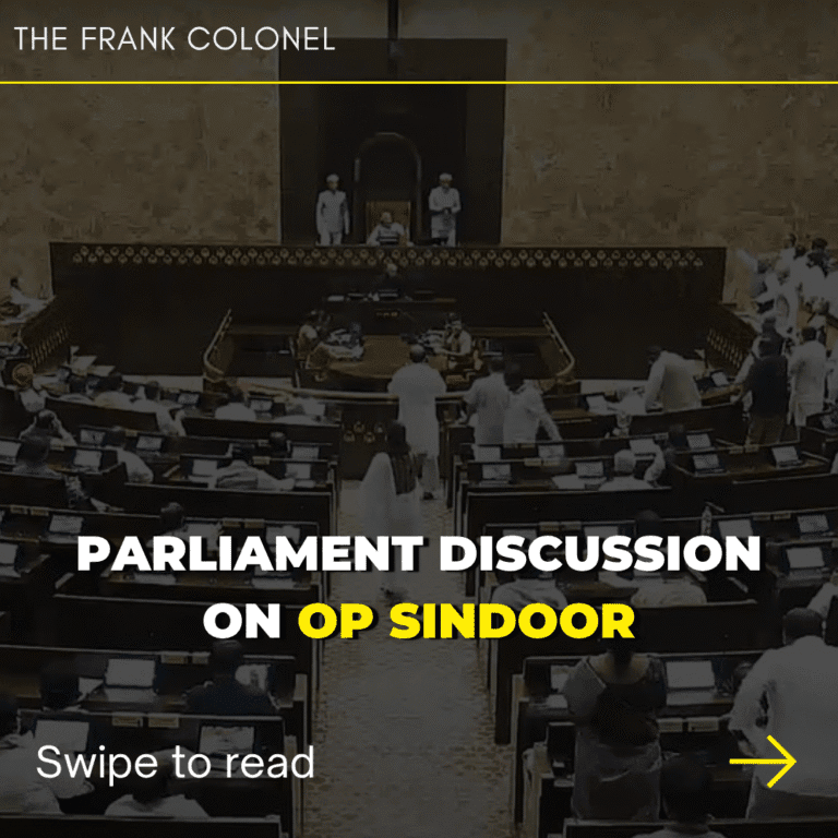 What is the purpose of the Parliamentary debate on OP SINDOOR?