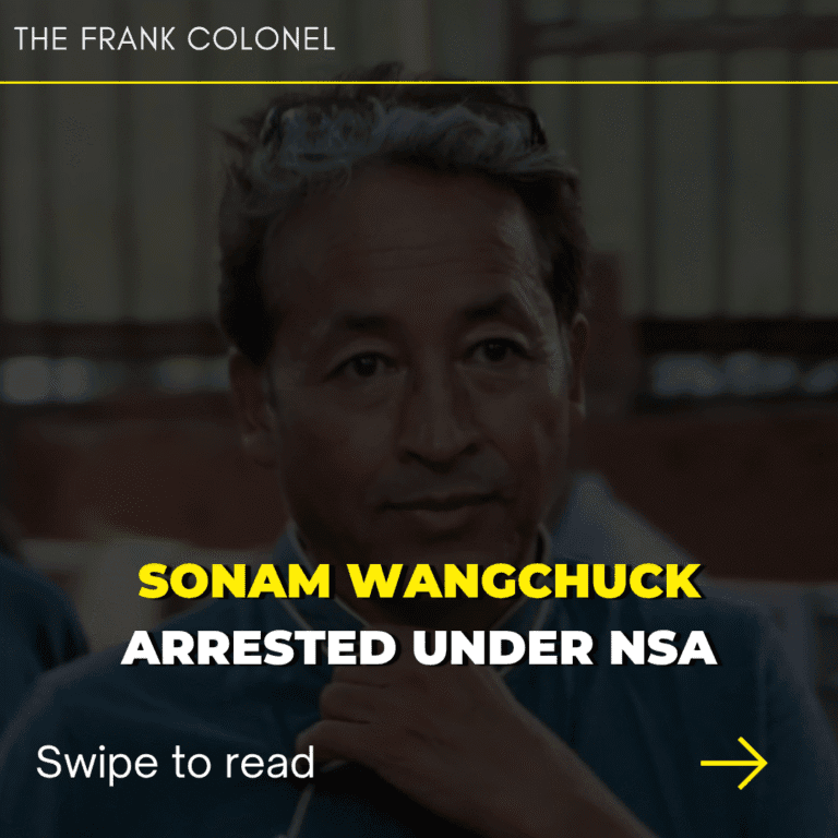 Sonam Wangchuck Arrested under NSA